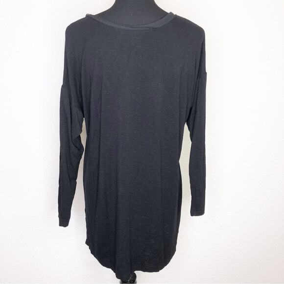 Anthropologie Dolan black burnout sheer button down top size Medium - Picture 14 of 14